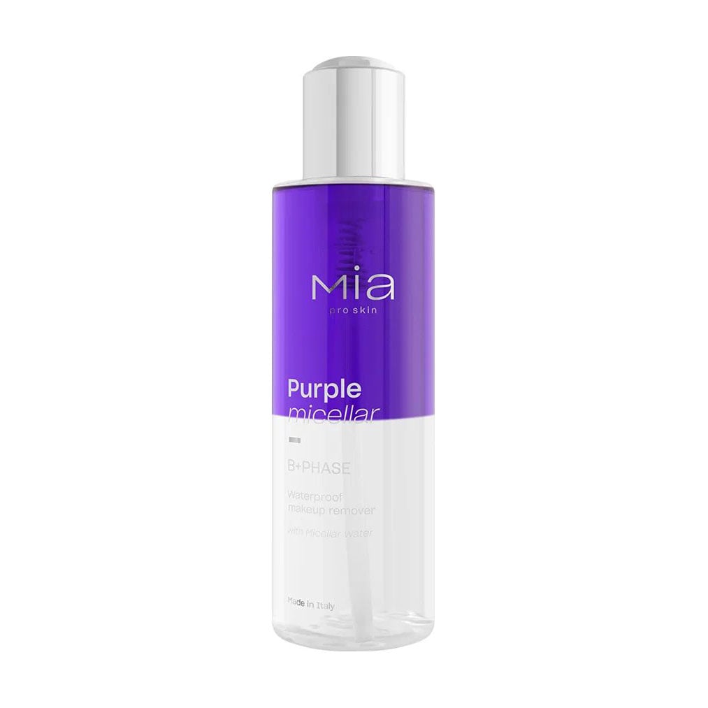 Двофазний засіб для зняття макіяжу Mia Cosmetics Purple Micellar Bi-Phase Waterproof Makeup Remover, 200 мл